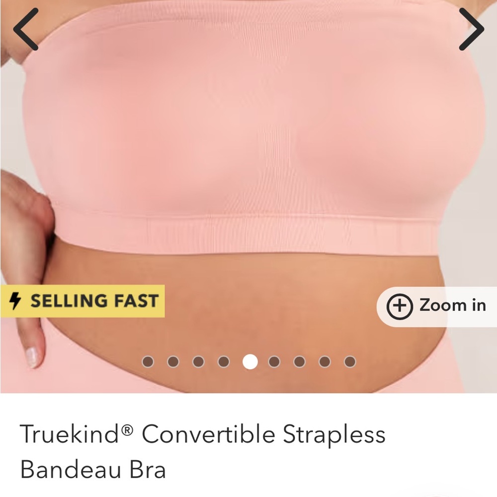 Shapermint Pink Convertible Bandeau Intimates